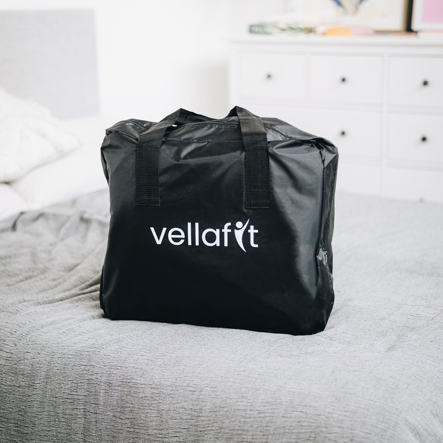 Vellafit saunatæppe med taske